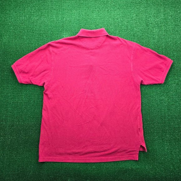Bugle Boy Polo Shirt Mens 2XL Red Short Sleeve Y2K Preppy Golf Casual - Picture 7 of 7